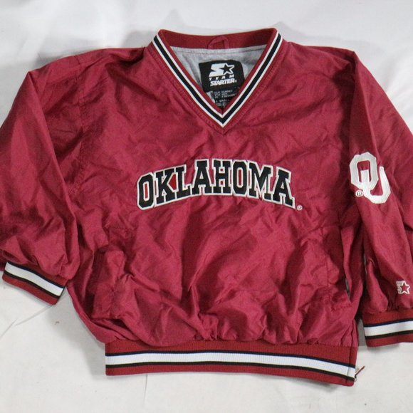 STARTER Jackets & Blazers - STARTER Vintage OKlahoma Sooners OU V-Neck Pullover